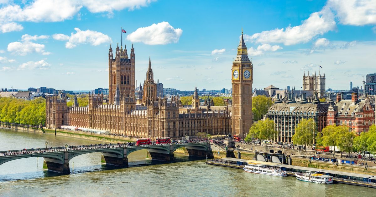 Big Ben and the Houses of Parliament in London